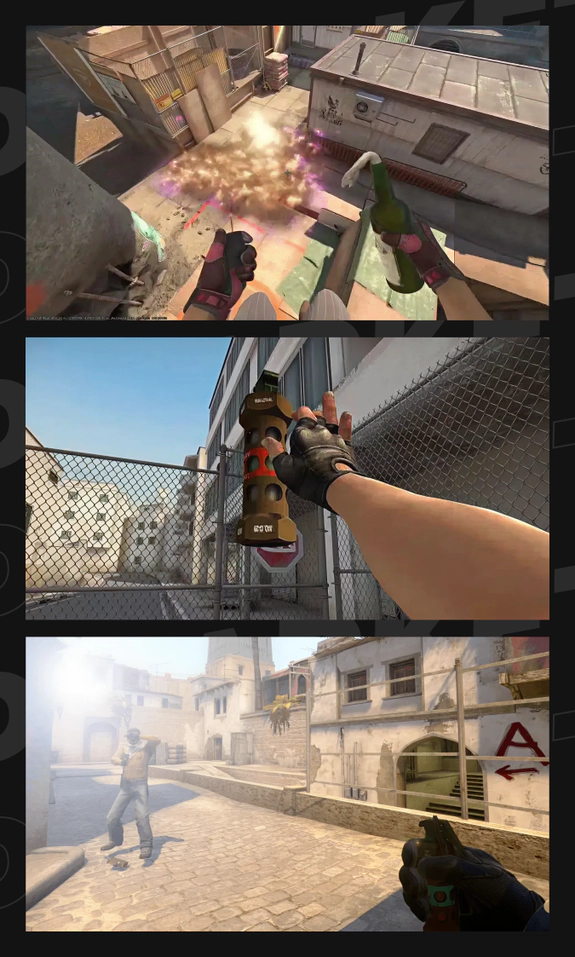 Molotov Flashbang and Decoy in CS2